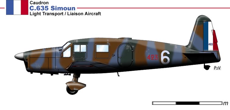 Simoun C635 - Photo du site ww2drawings.jexiste.fr