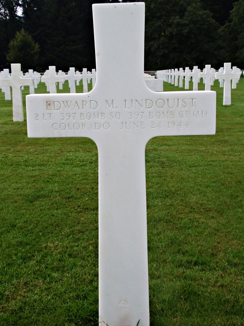 Tombe 2Lt Lindquist