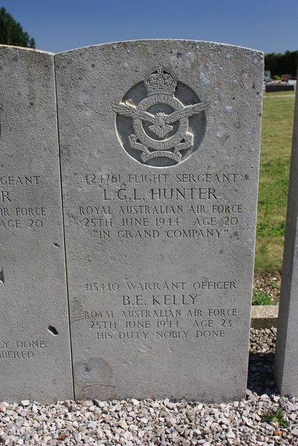 Tombe W/O Kelly et Sgt Hunter