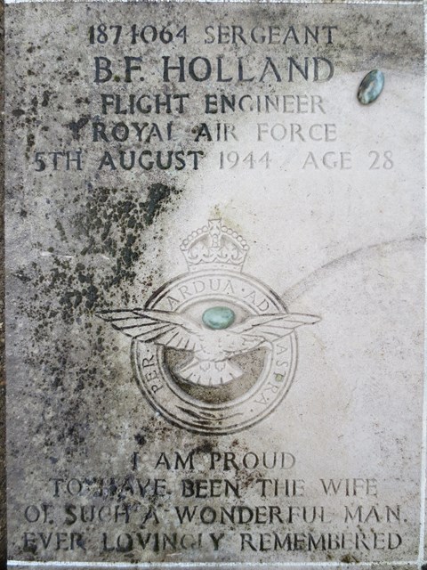 Plaque Sgt Holland